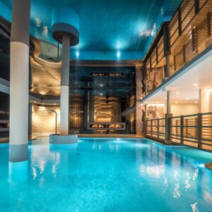 indoor thermal pool at Preidlhof, South Tryol, Naturno, spa