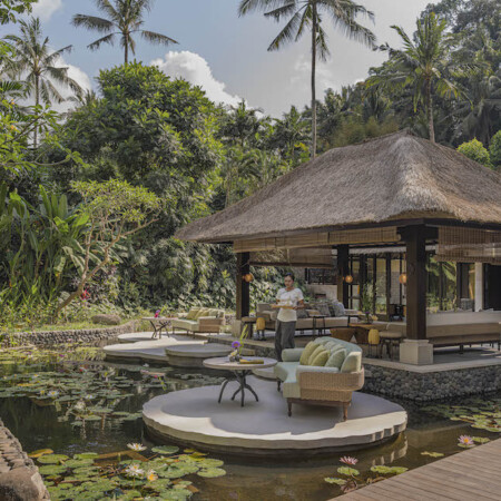 Sacred River Spa, Four Seasons Bali at Sayan, Lotus Pond